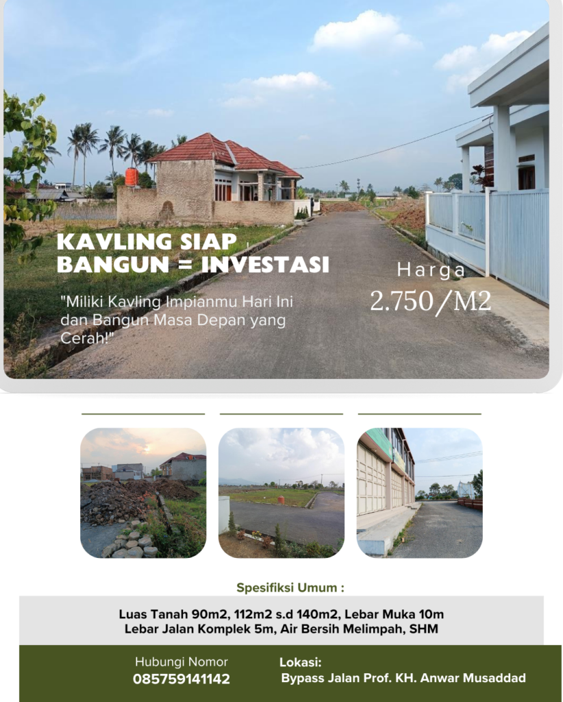 Jual Kavling di Banyuresmi Garut - Investasi dan Rumah Impian